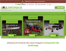 Tablet Screenshot of campanini-motoculture.com